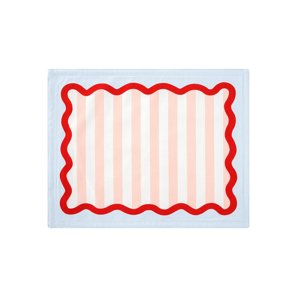 RAINBOW PLACEMAT SET OF 4, DOUBLE SIDED