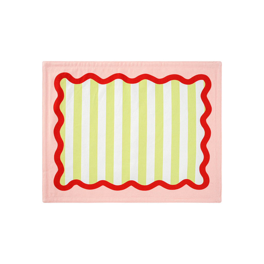 RAINBOW PALCEMAT SET OF 4,DOUBLE SIDED