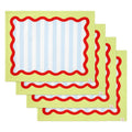 RAINBOW PLACEMAT SET OF 4, DOUBLE-SIDED