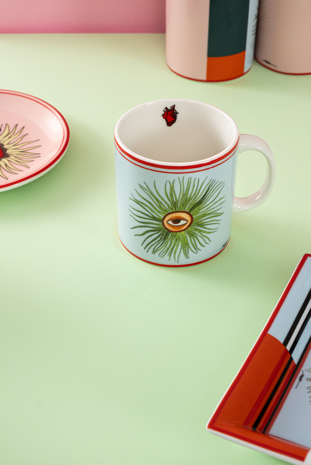 I believe in good  collectıon  mug eye - blue