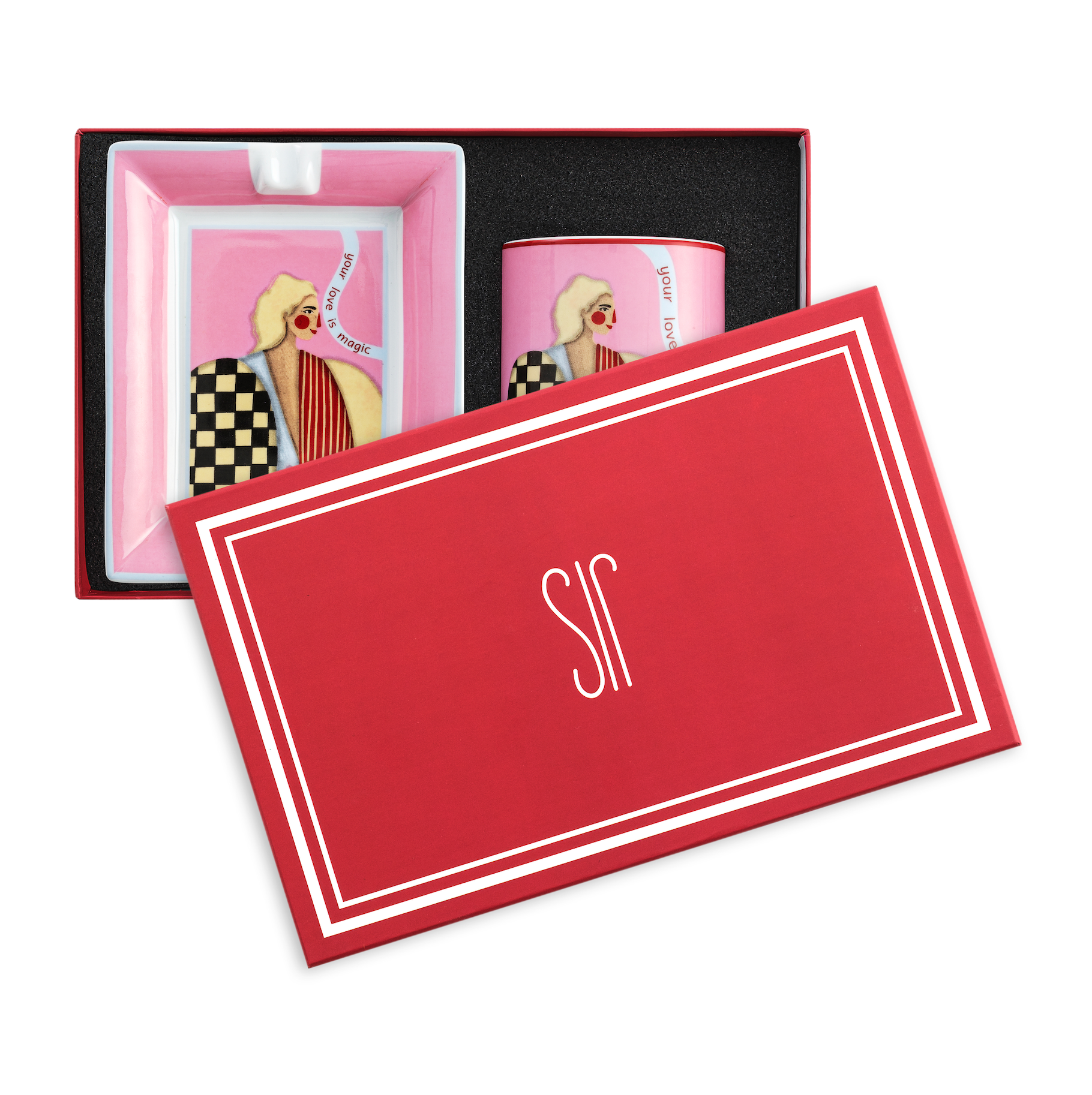 HER/SELF Ashtray & Candle Gift box