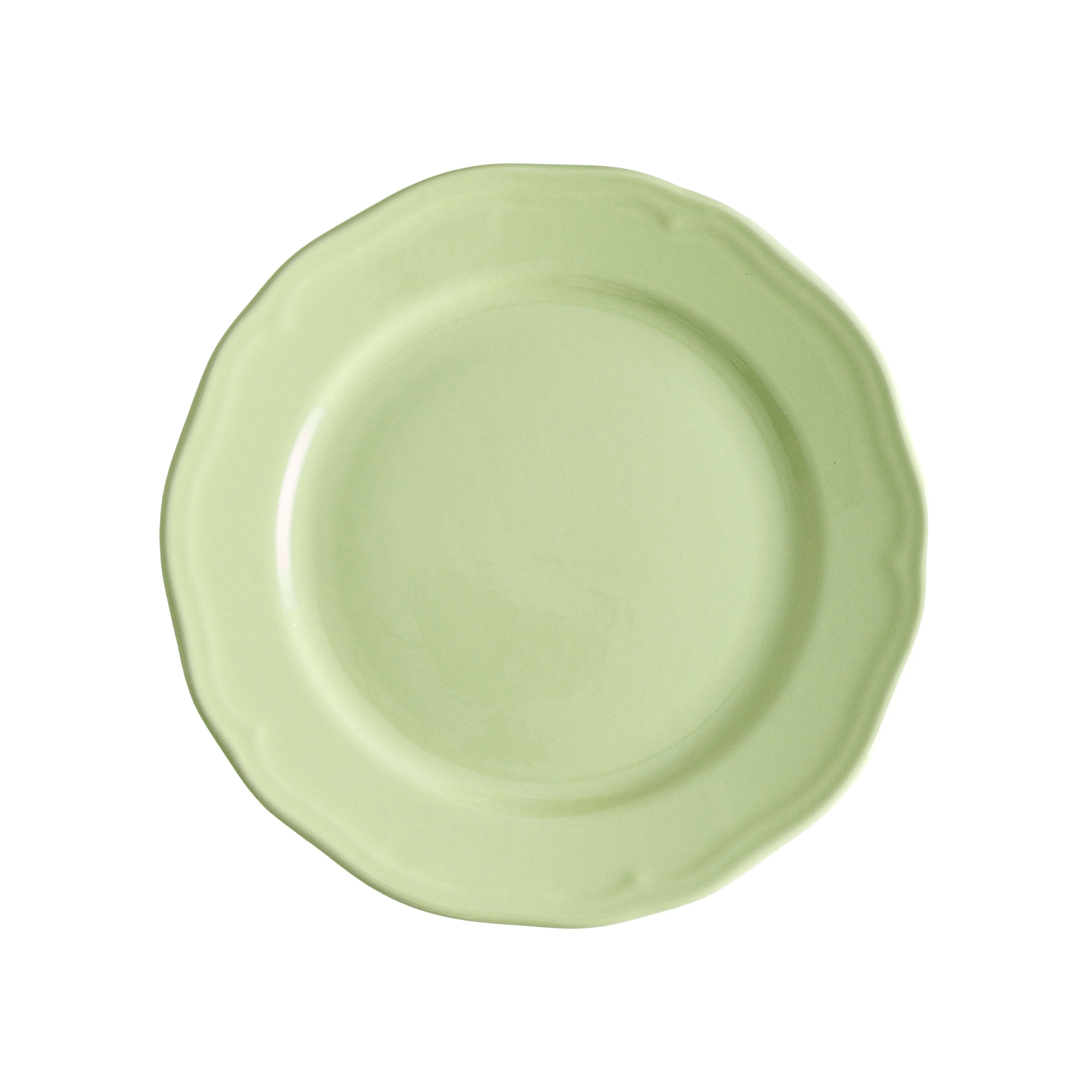 Rainbow Collectıon grandma dessert plate / green