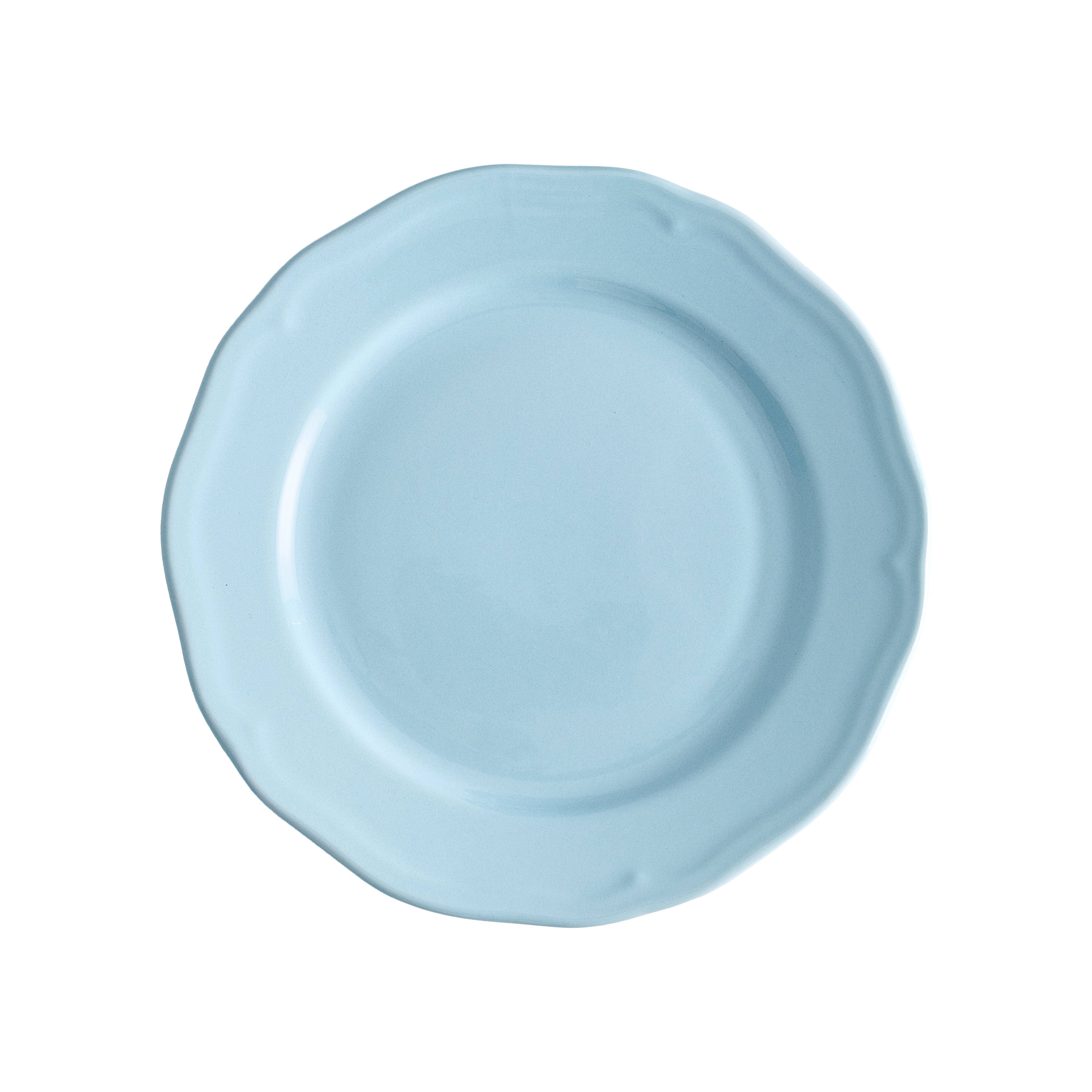 Rainbow Collection Grandma dessert Plate / Blue