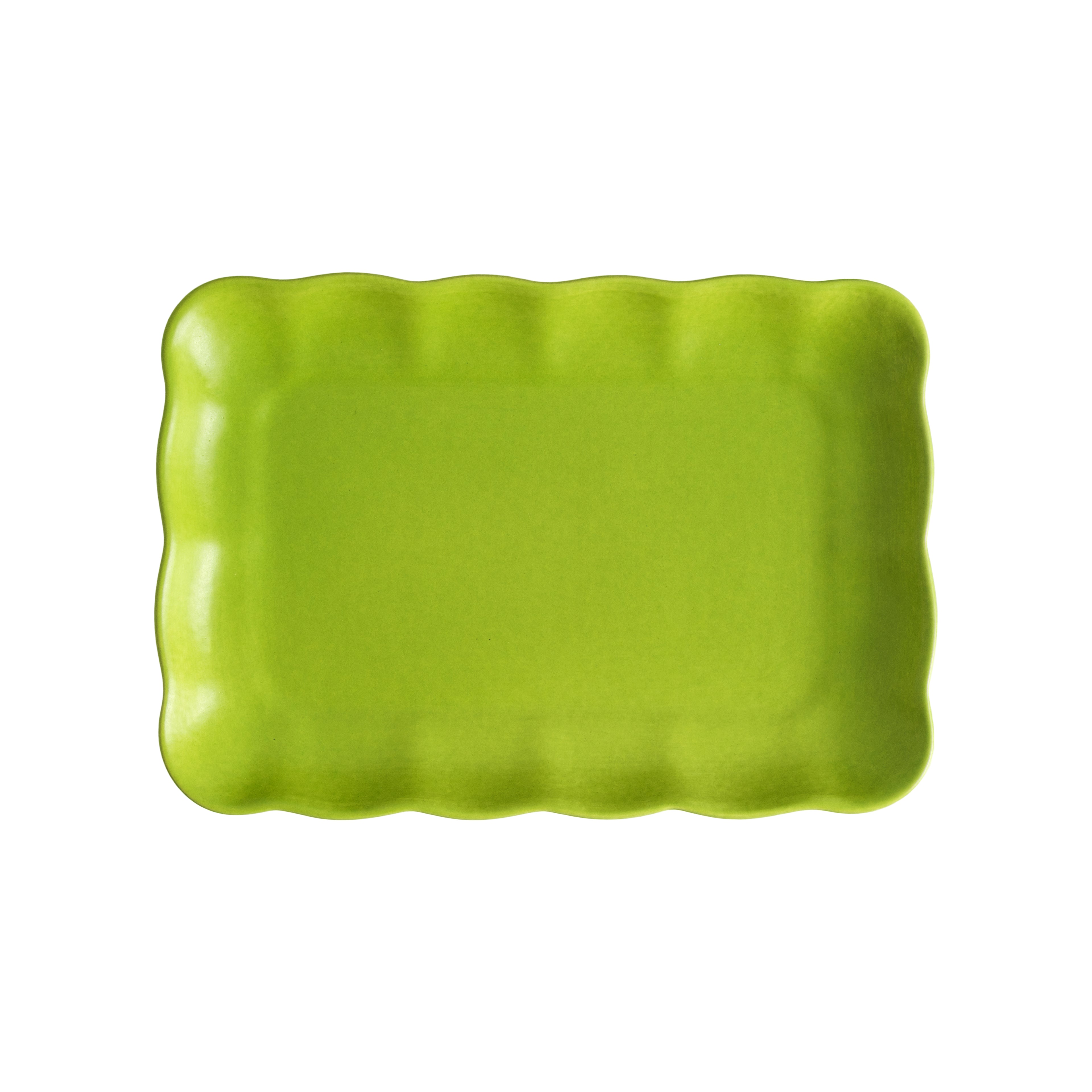 Raınbow collectıon serving tray - lime
