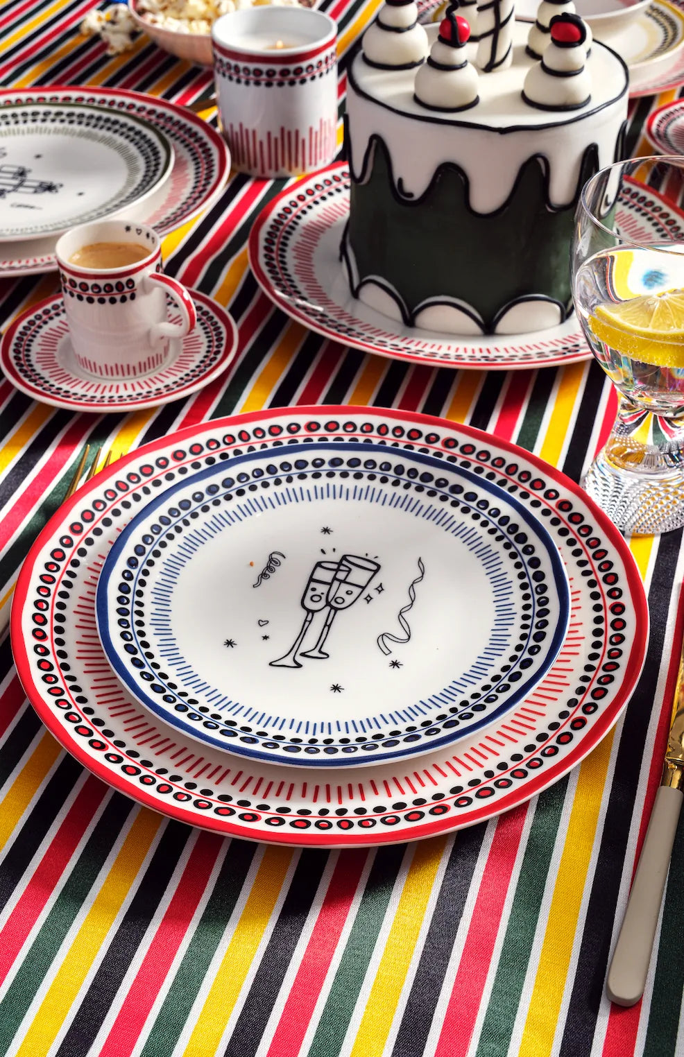 Holiday Collection Porcelain Dinner Set 12pcs