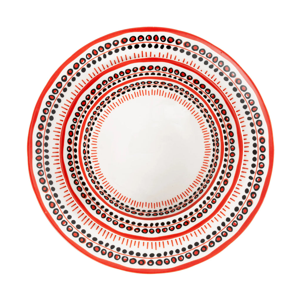 Holiday Collection  Dinner Set, 12pcs Red