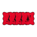 Holiday Collection Coaster Set of 4, Red