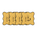 Holiday Collection Coaster Set of 4, Yellow