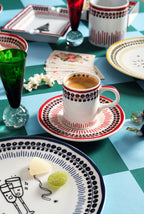 Holiday Collection Porcelain Coffee Cup