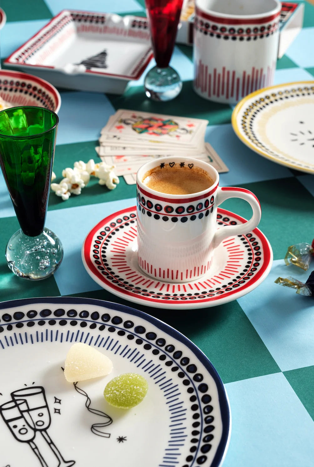 Holiday Collection Porcelain Coffee Cup