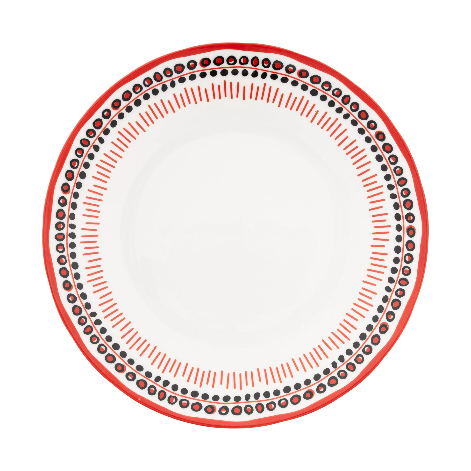 Holiday Collection  Dinner Set, 12pcs Red
