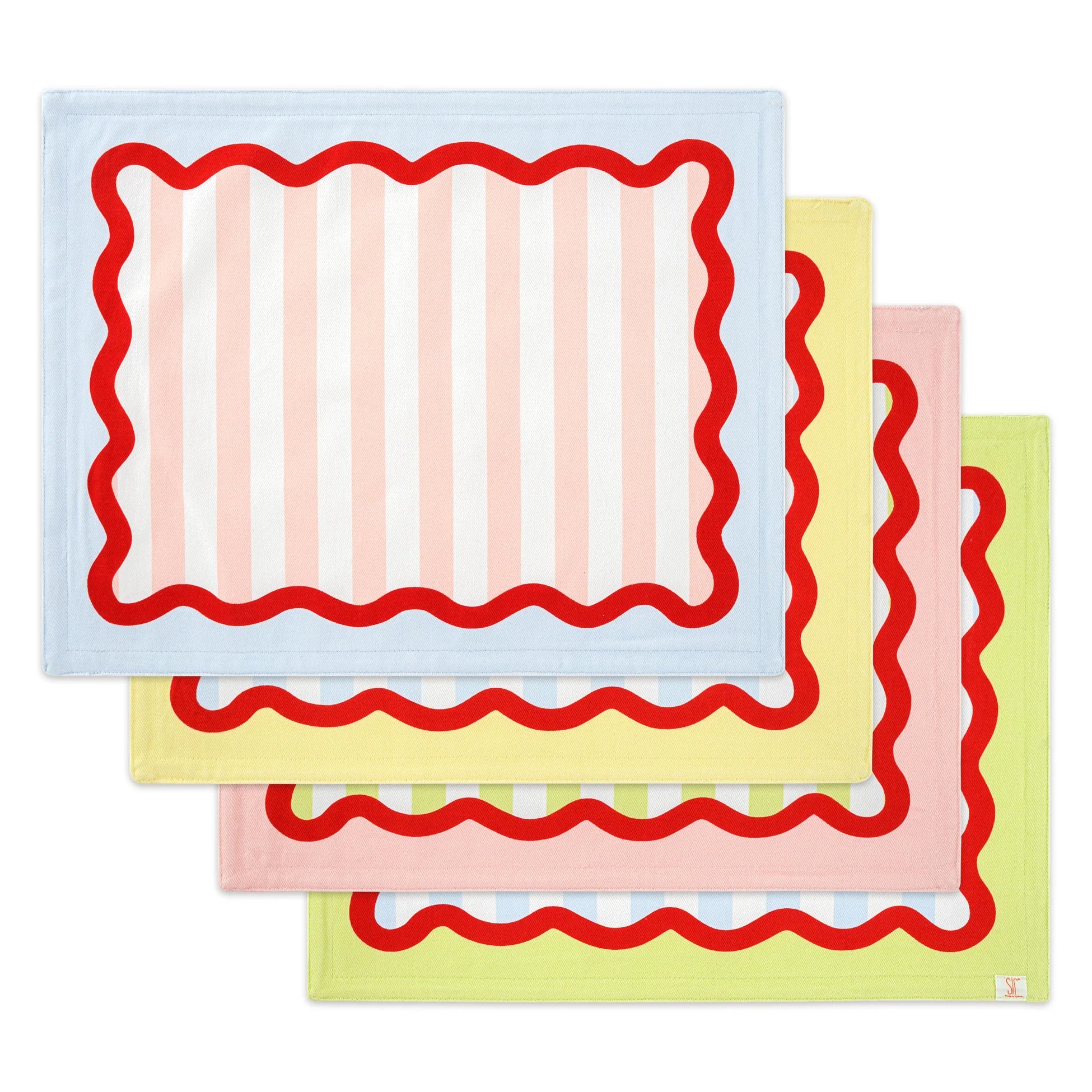 Rainbow 4-Piece Placemat Set