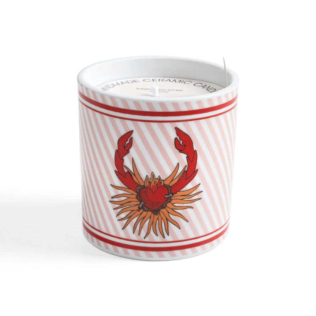 I believe in good collectıon crab Ashtray and Candle Gift Box