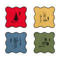 Holiday Collection Coaster Set of 4