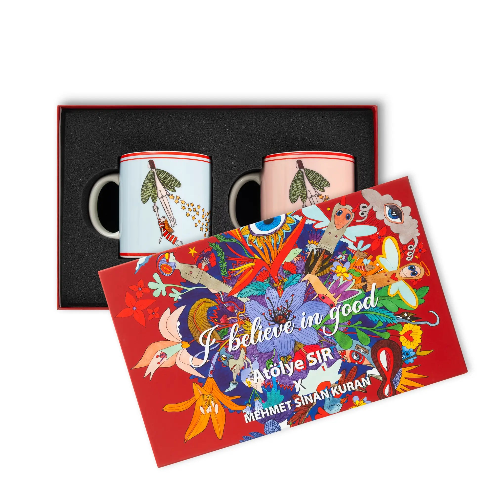 I believe in good colectıon starry girl  Mug Set of 2 / Gıft box