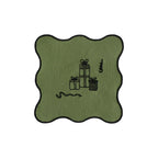 Holiday Collection Coaster Set of 4, Green