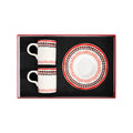 Holiday Collection Porcelain Coffee Cup Set of 2 / Gift Box