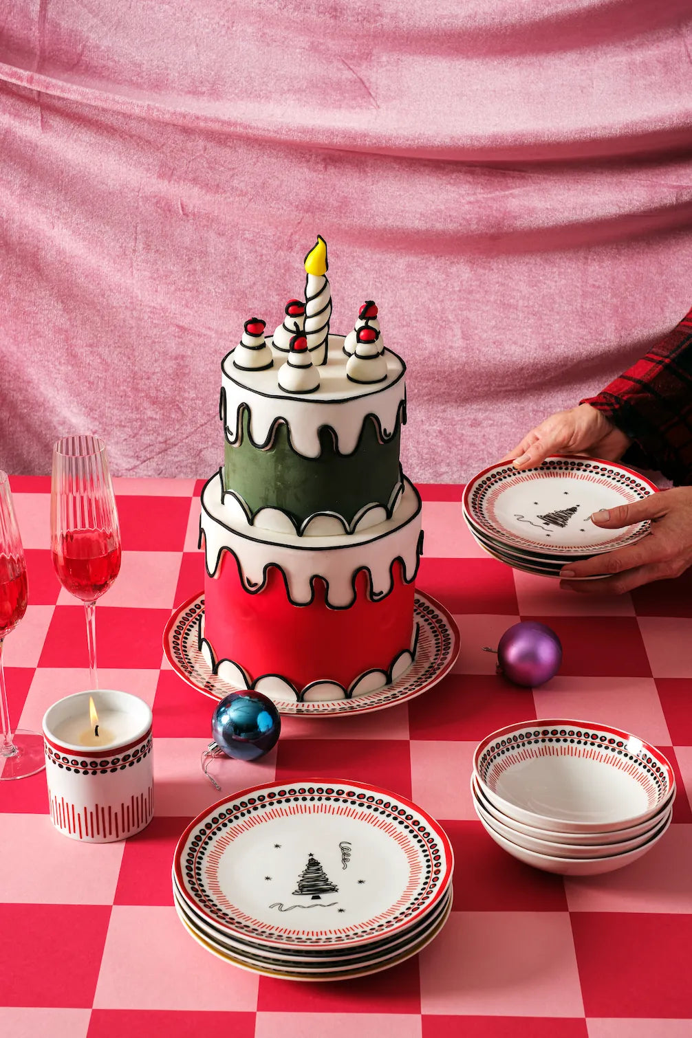 Holiday Collection Porcelain Dessert Plate