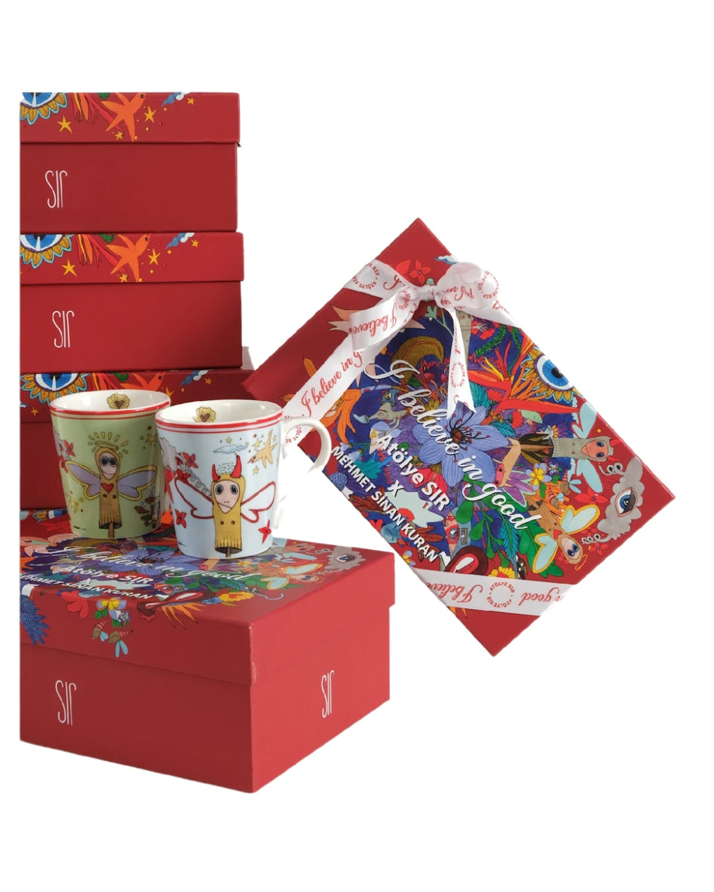 I believe in good collectıon  Heaven or Hell Mug Set of 2 / Gift Box