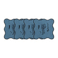 Holiday Collection Coaster Set of 4, Blue