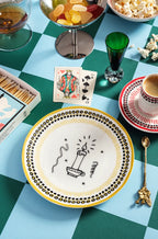 Holiday Collection Porcelain Dessert Plate Set
