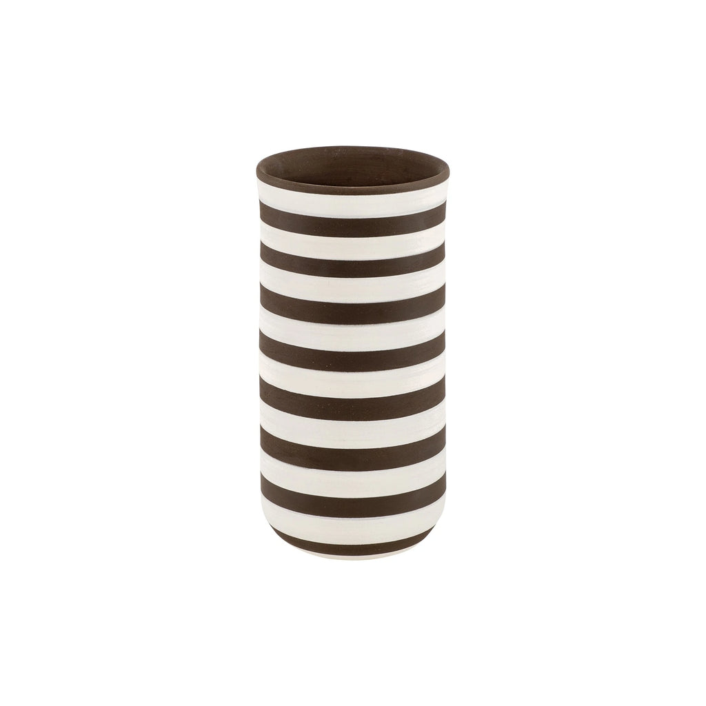 White Striped Vase No. 1