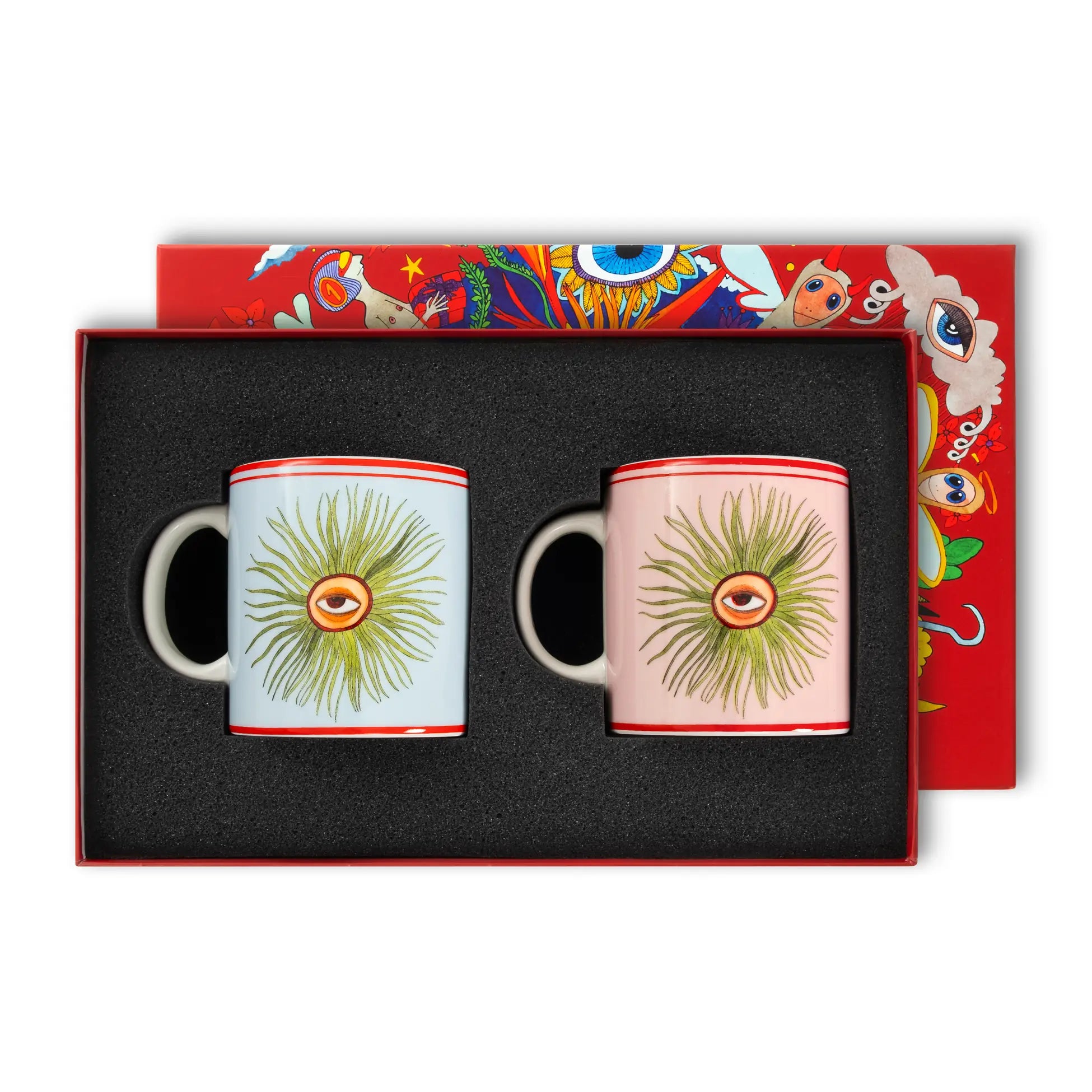 "I believe in good collectıon eye Mug Set of 2 / gıft box