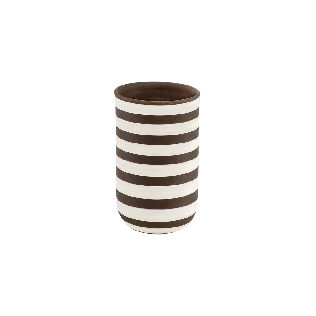 White Striped Vase No. 2