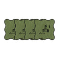 Holiday Collection Coaster Set of 4, Green