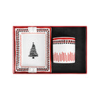 Holiday Collection Porcelain Candle Ashtray Set / Gift Box Included