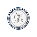 Holiday Collection Porcelain Dessert Plate, Blue