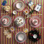 Holiday Collection  Dinner Set, 12pcs Red
