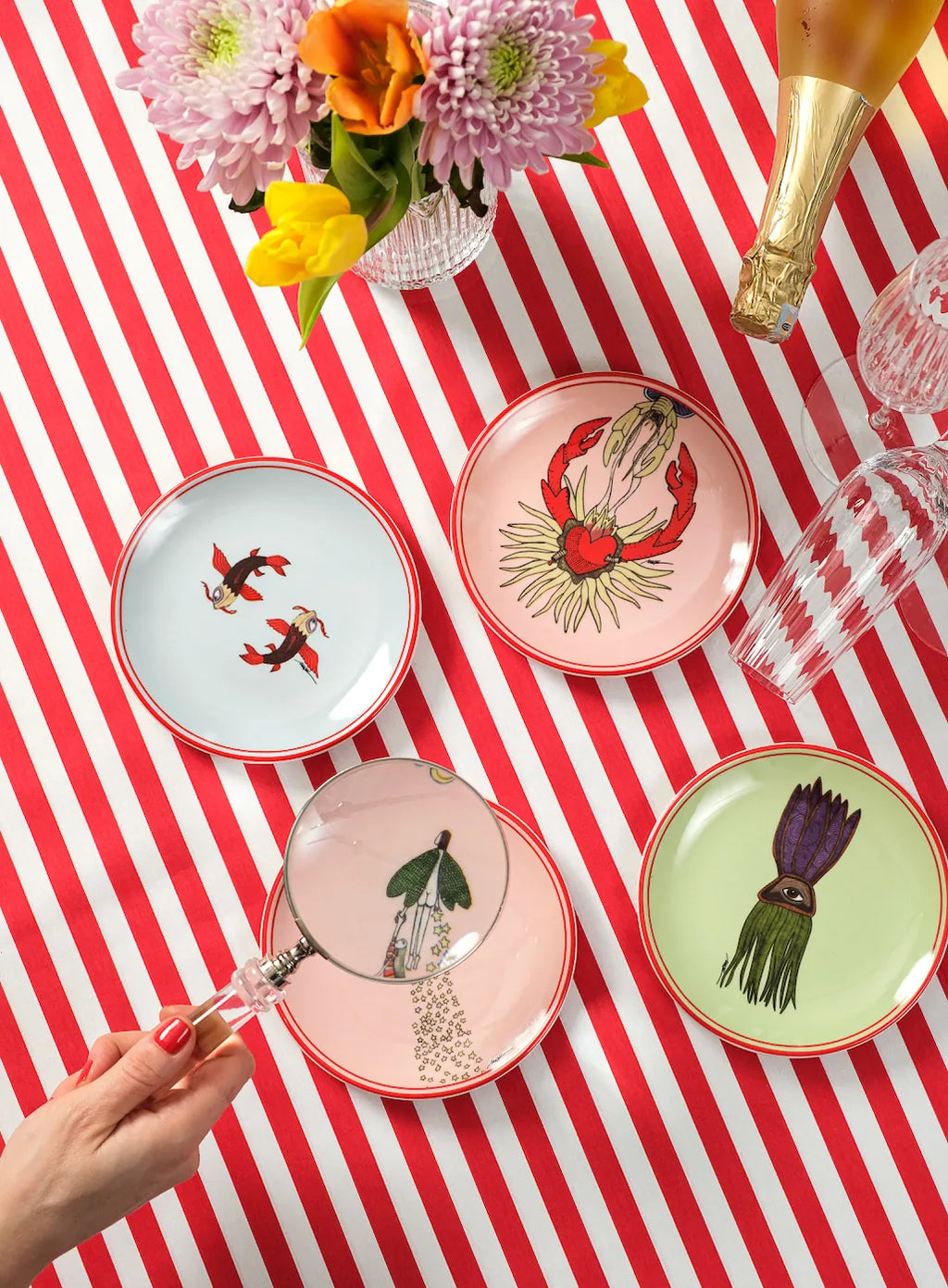 I believe in good collectıon Appetizer Plate -Crab