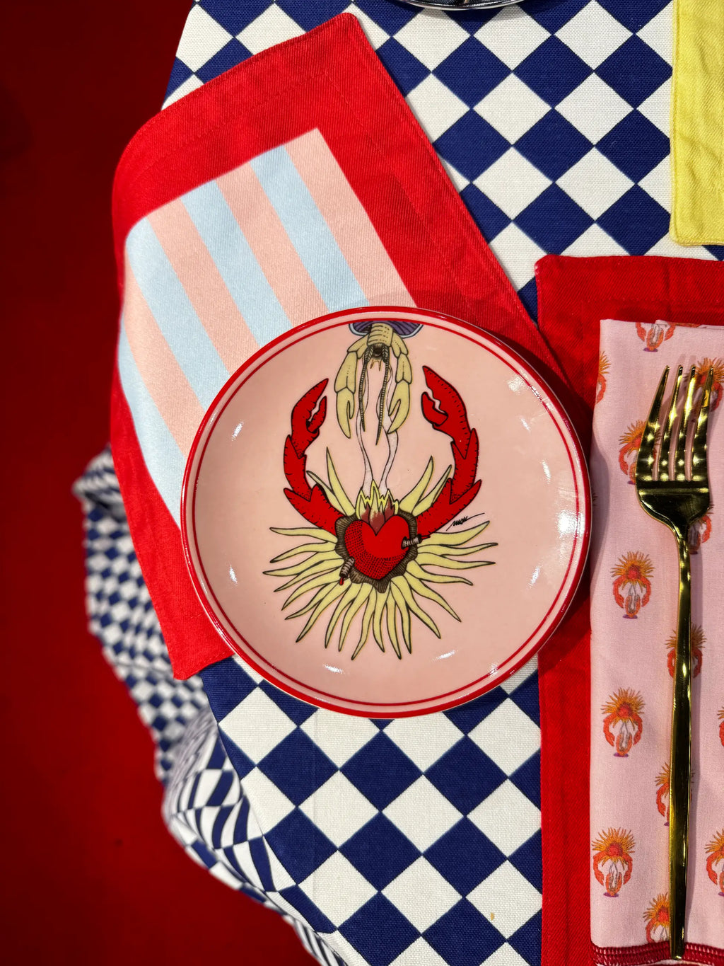 I believe in good collectıon Appetizer Plate -Crab