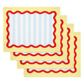 Rainbow Placemat Set of 4, Double-Sided