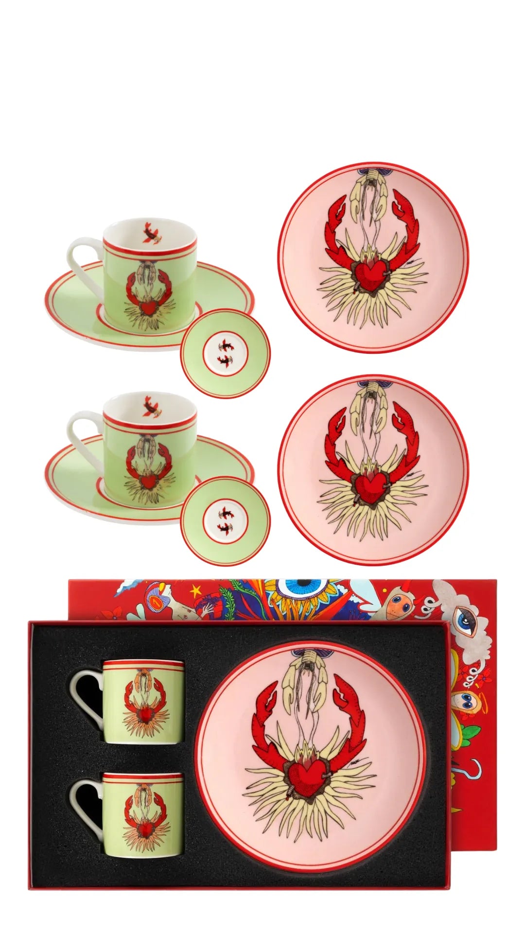 I believe in good collectıon Crab Set of 6 / gift box