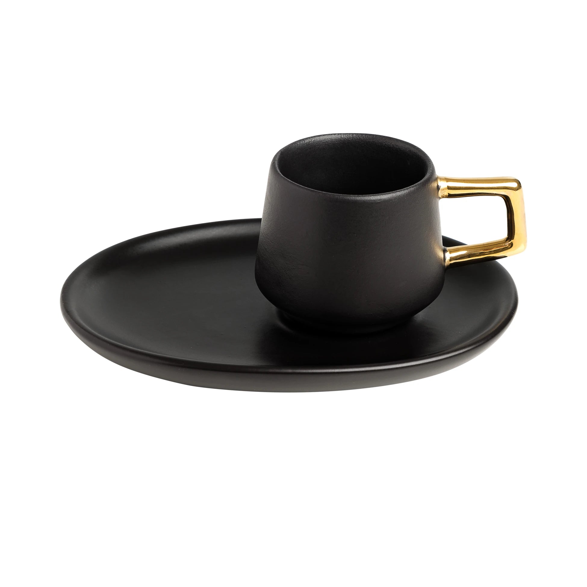 Opia Cup Set Black - Gold