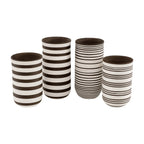 White Striped Vase No. 1