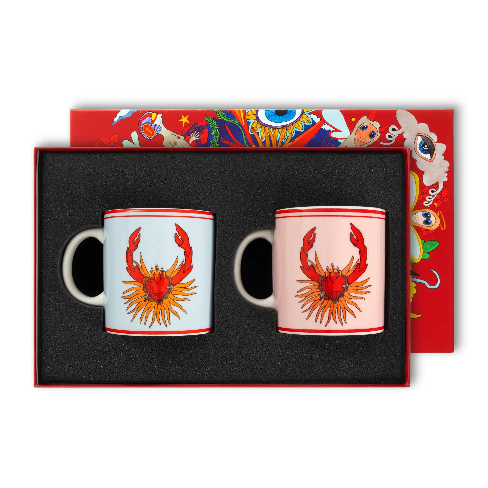 I believe in good Collection Crab Mug set of 2 / gıft box