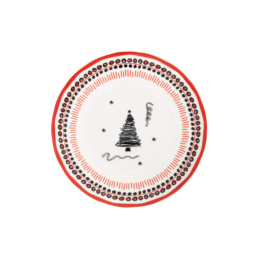 Holiday Collection Porcelain Dessert Plate